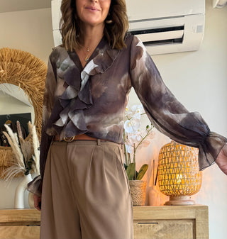 Blusa volantes Fall