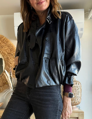 🧥 Chaqueta efecto piel “Trendy Luxe”