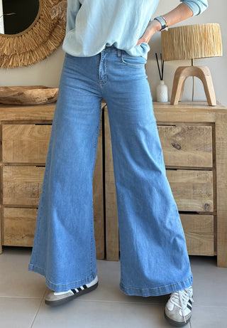 Pantalón jean ancho blue