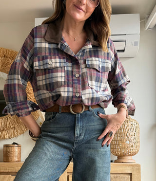 Camisa / Sobrecamisa de Franela Cuello Pana