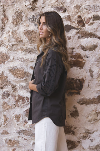 Chaqueta Oversize Étnica