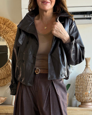 🧥 Chaqueta efecto piel “Trendy Luxe”
