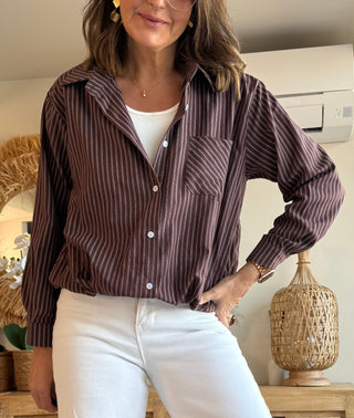 Camisa Doble Efecto Rayas
