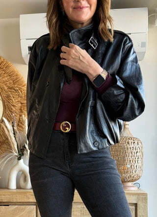 🧥 Chaqueta efecto piel “Trendy Luxe”