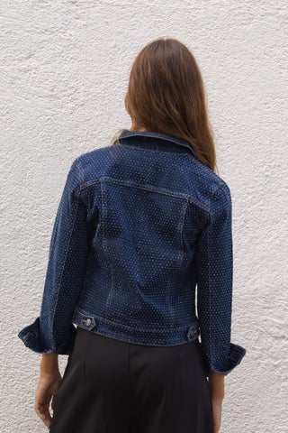 Chaqueta jean brillo