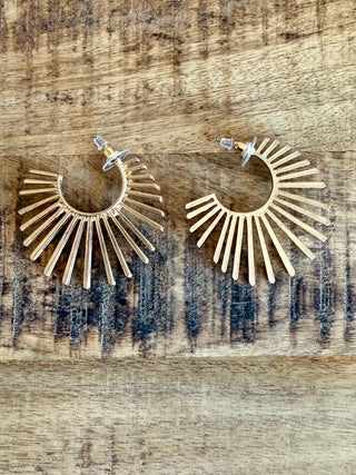 Pendientes aura dorada