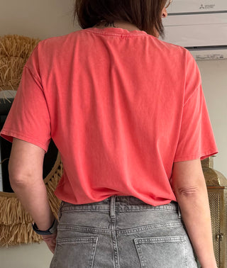 Camiseta sunset coral