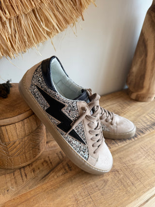 Sneakers Glitter Taupe