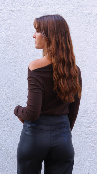 Pantalón Wide Leg Polipiel