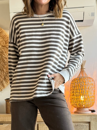 Sudadera Mix & Match Lunares y Rayas