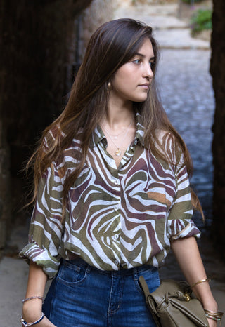 Blusa estampado Safari