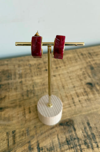 Pendientes Acero y Resina