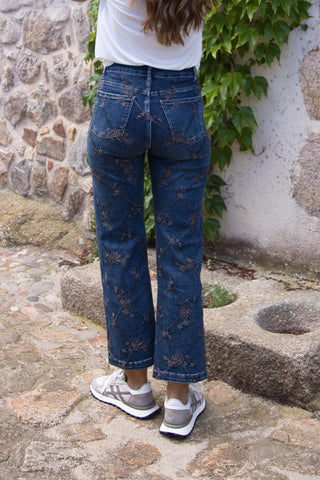 Jeans Bordados Geométricos