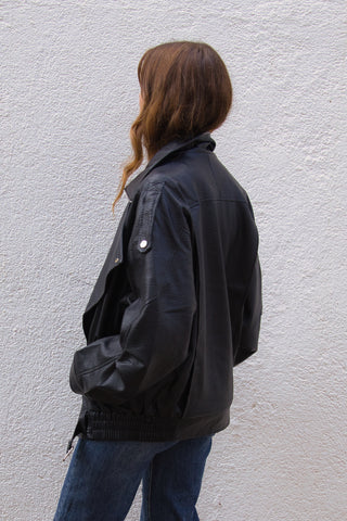 Chaqueta Oversize Efecto Piel Premium