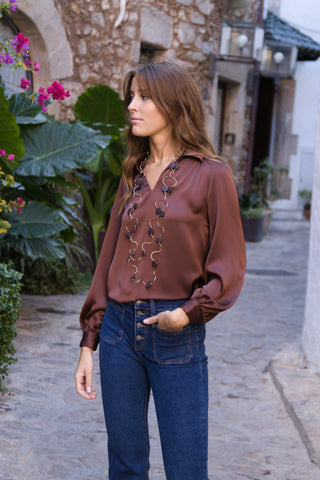 Blusa Satinada Elegance