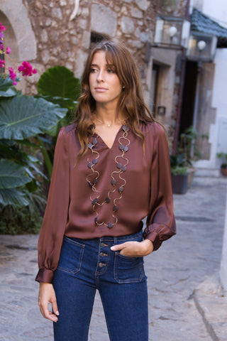 Blusa Satinada Elegance