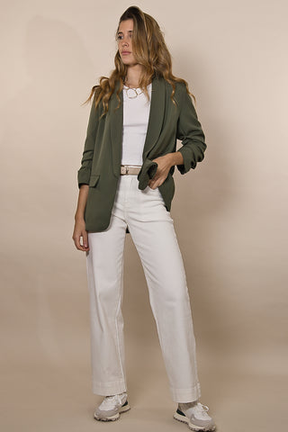 Blazer fluido kaki