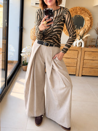 Camiseta cebra cashmere