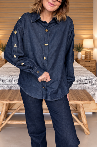 Camisa Denim Gold