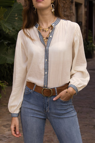 Blusa Bordada Étnica