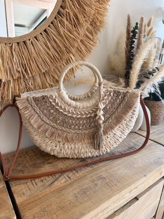 Bolso Boho Trenzado Conchas