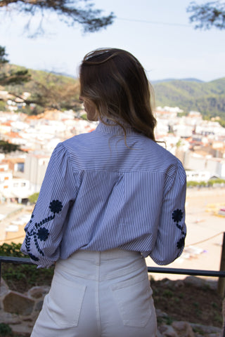 Blusa Bordada Rayas