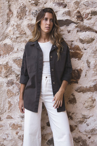 Chaqueta Oversize Étnica