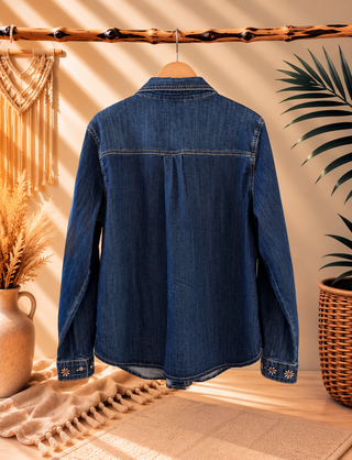 Camisa Denim Bordada Florencia