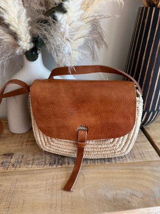 Bolso Boho Raffia Leather