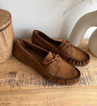 Mocasines Boho Efecto Ante
