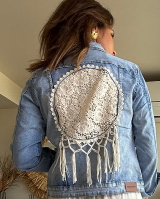 Chaqueta Denim Boho Atrapa Sueños
