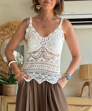 Top crochet Flower