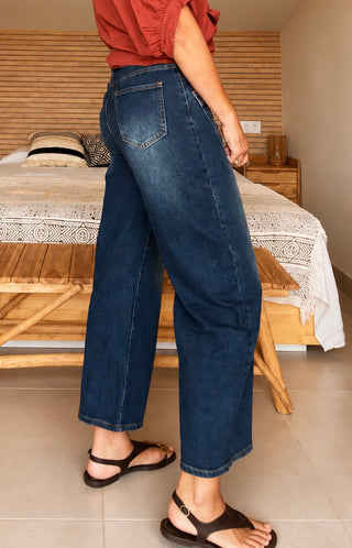 Jeans Barrel Cruzado
