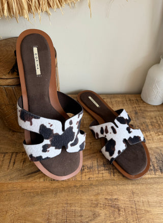 Sandalia bio plana cow