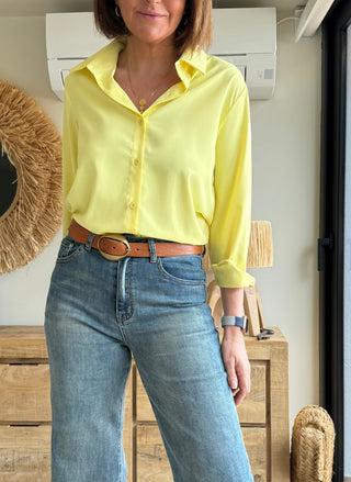 Blusa básica yellow