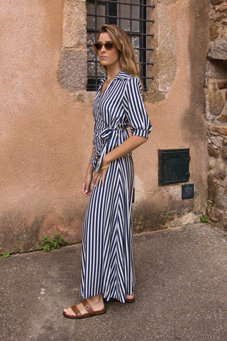 Blusa Cruzada Amalfi Rayas