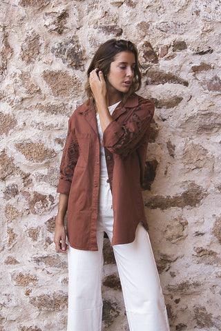 Chaqueta Oversize Étnica