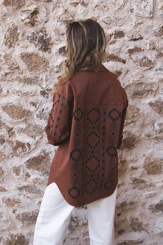 Chaqueta Oversize Étnica