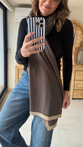 Bufanda Ribete Dorado