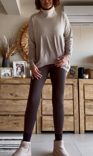 Leggins marron chocolate