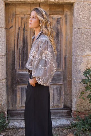 Blusa Boho Bordada