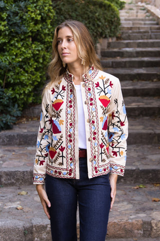 Chaqueta Bordada Folk