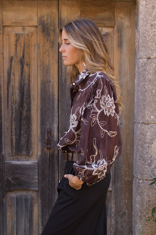 Blusa Boho Bordada