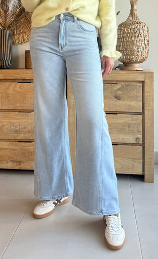 Jeans Flare Soft Blue