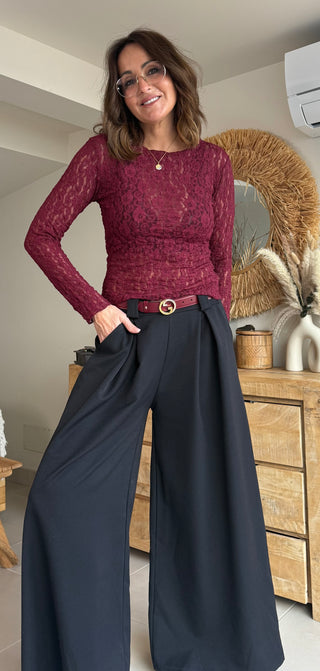 Camiseta Encaje Floral Second Skin