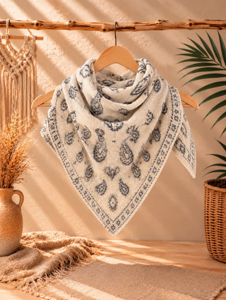 Pañuelo Bufanda Reversible Paisley