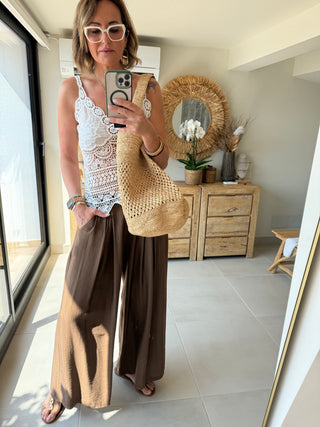 Bolso Rafia Trenzado
