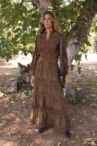 Blusa Boho Camel
