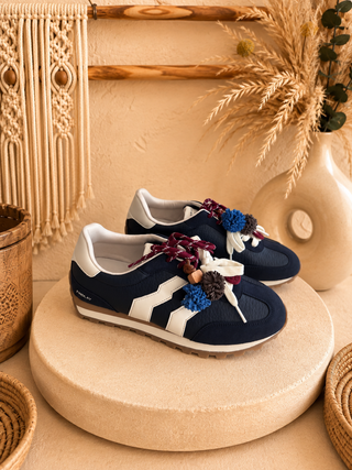 Bamba Pompones Navy