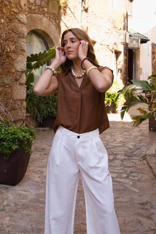 Blusa Fluida Cuello Soft Chic